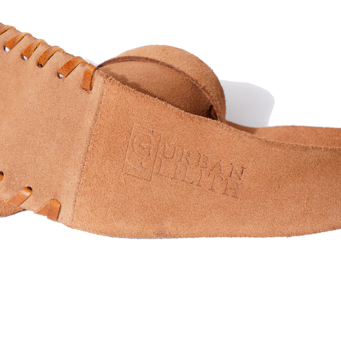 Brown Suede Silhouette Belt