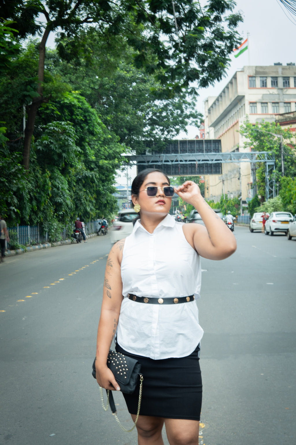 Signature Slim Leather Wrap Belt