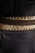 Urban Heiress – Natural Brown Hairon Belt - Reversible