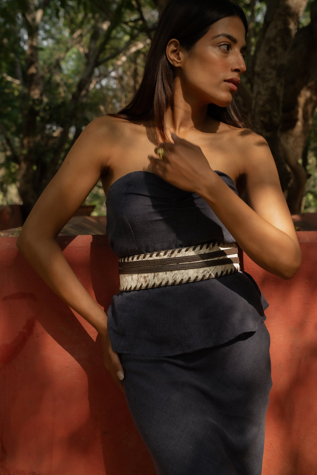 Urban Heiress – Natural Brown Hairon Belt - Reversible