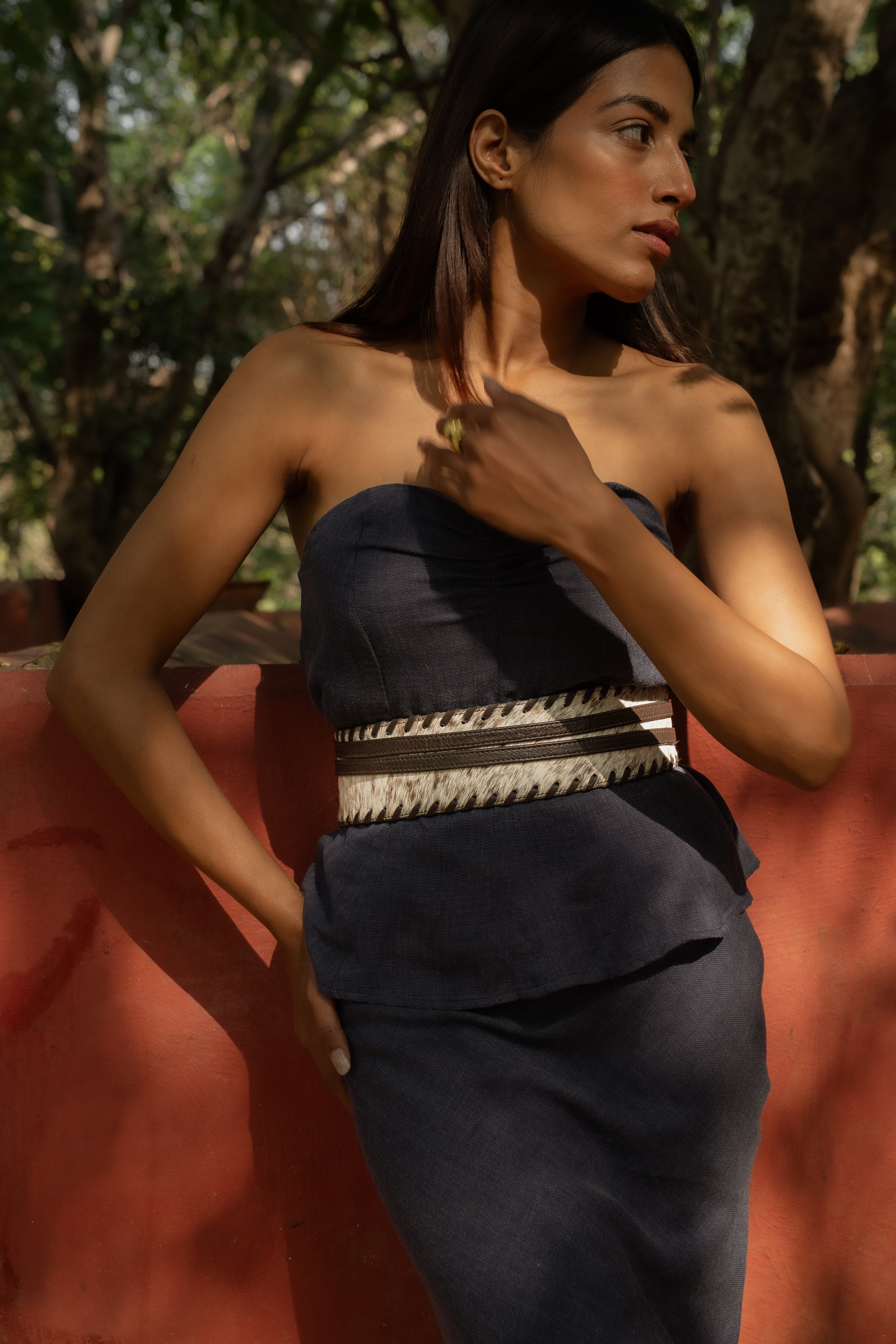 Urban Heiress – Natural Brown Hairon Belt - Reversible