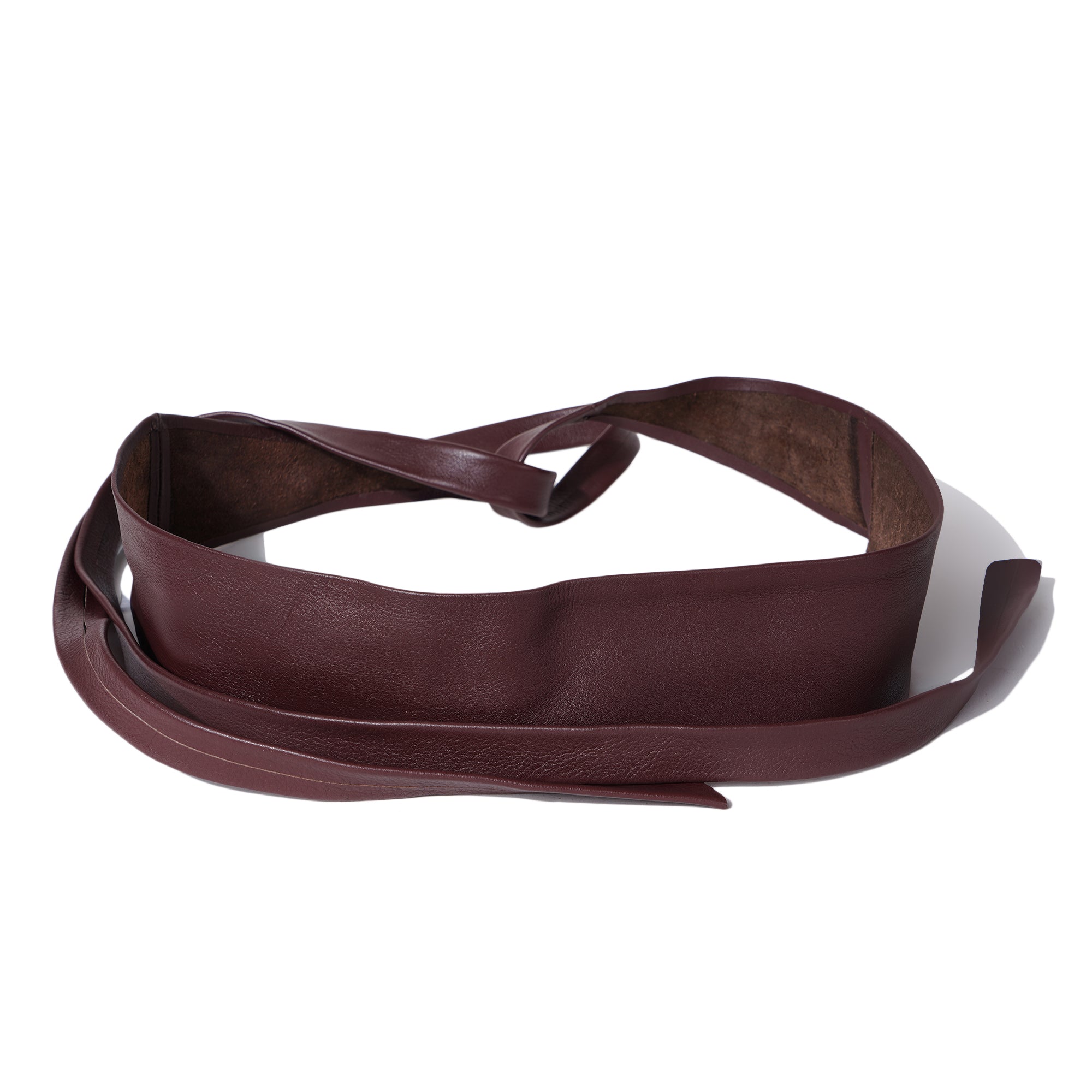 Raven Black Leather Wrap Belt - Urban Lilith