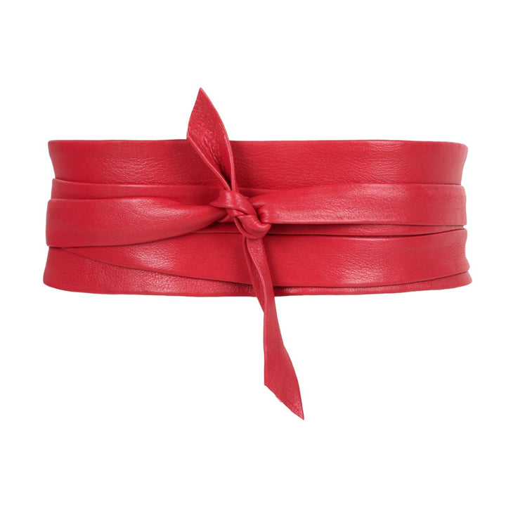 Red Silhouette Wrap Belt