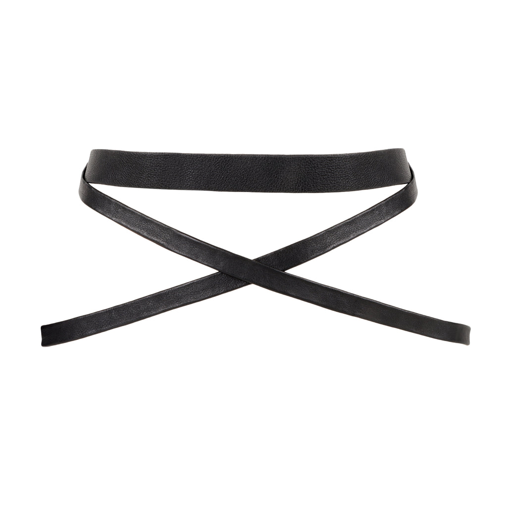 Classic Slim Leather Wrap Belt - Urban Lilith