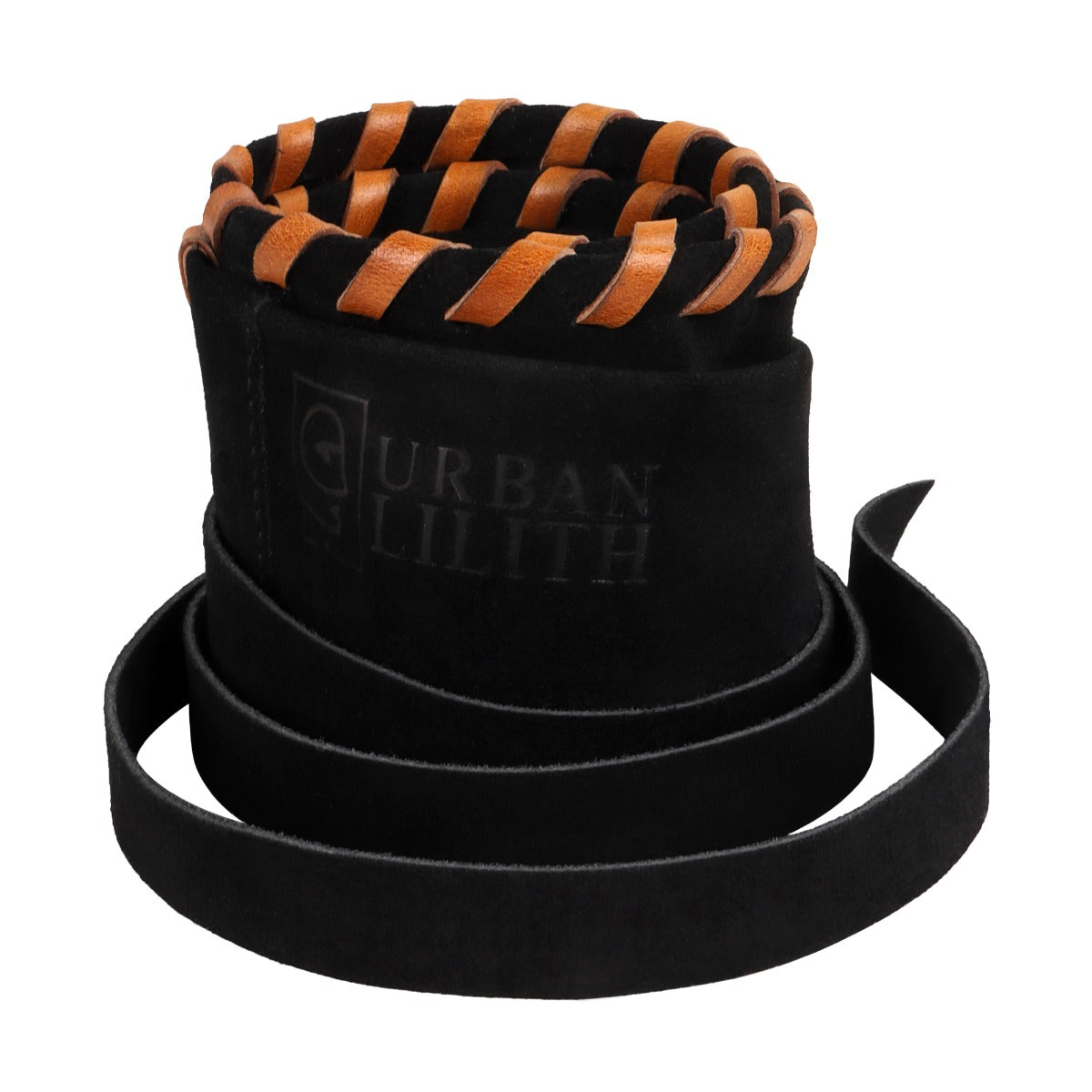 Midnight Suede Leather Wrap Belt