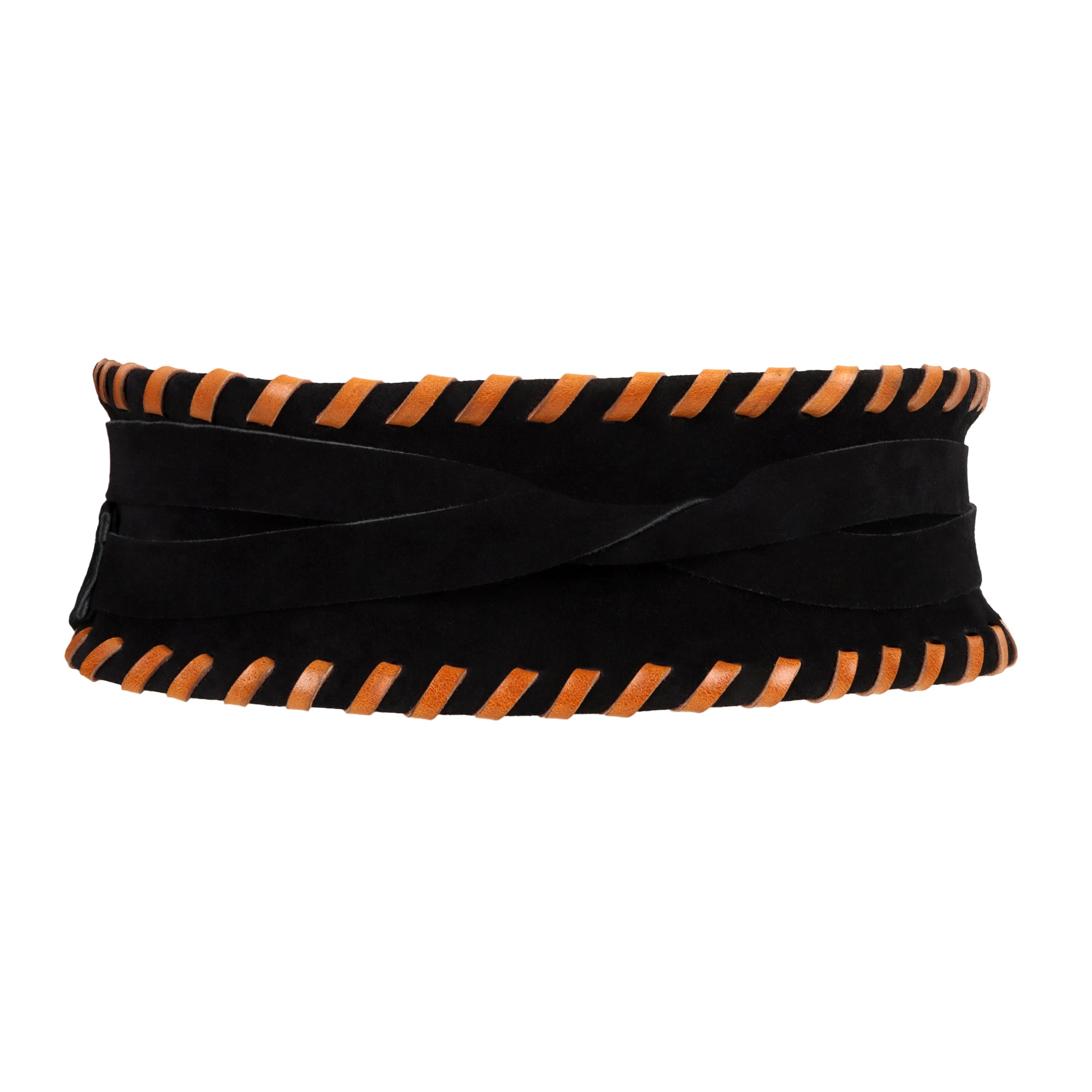 Brown Suede Leather Wrap Belt - Urban Lilith