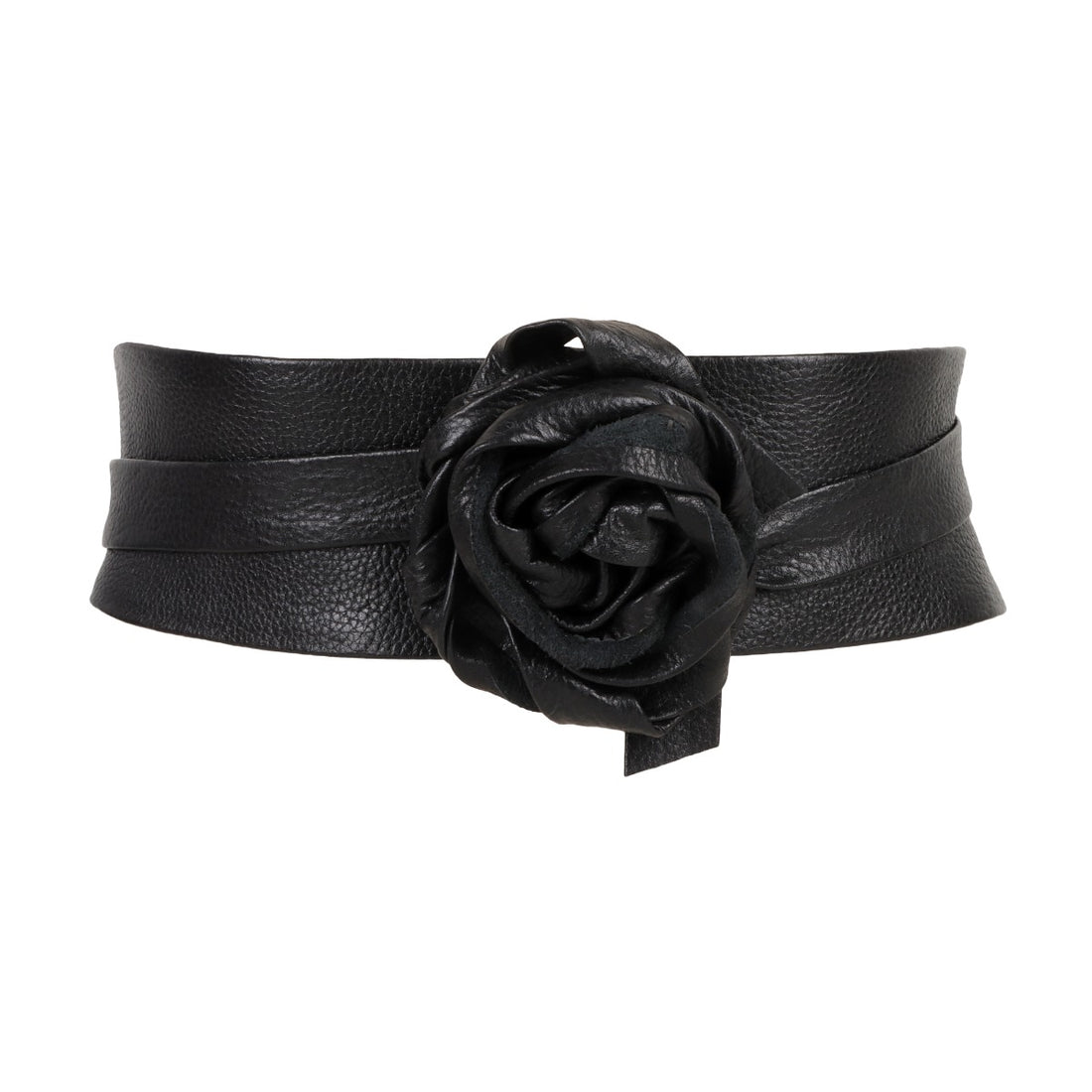 Black Silhouette Wrap Belt
