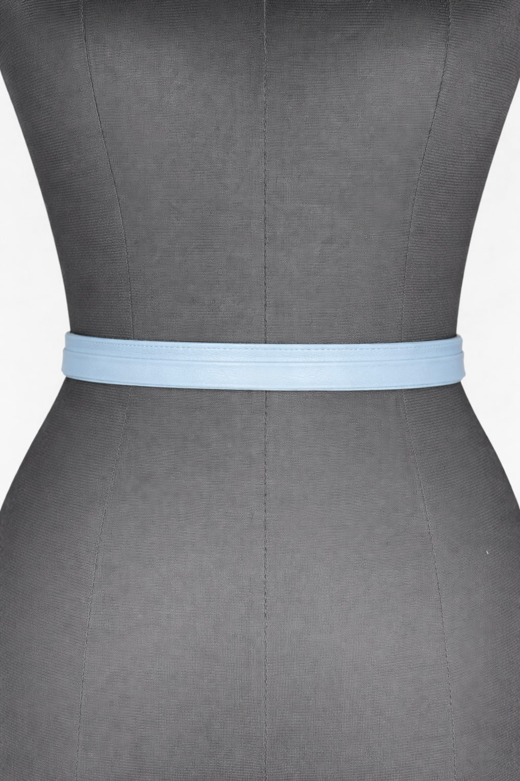 Cloud Blue Slim Leather Wrap Belt - Urban Lilith