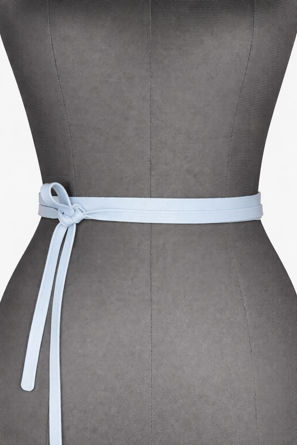 Cloud Blue Slim Leather Wrap Belt - Urban Lilith