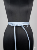 Cloud Blue Slim Leather Wrap Belt - Urban Lilith