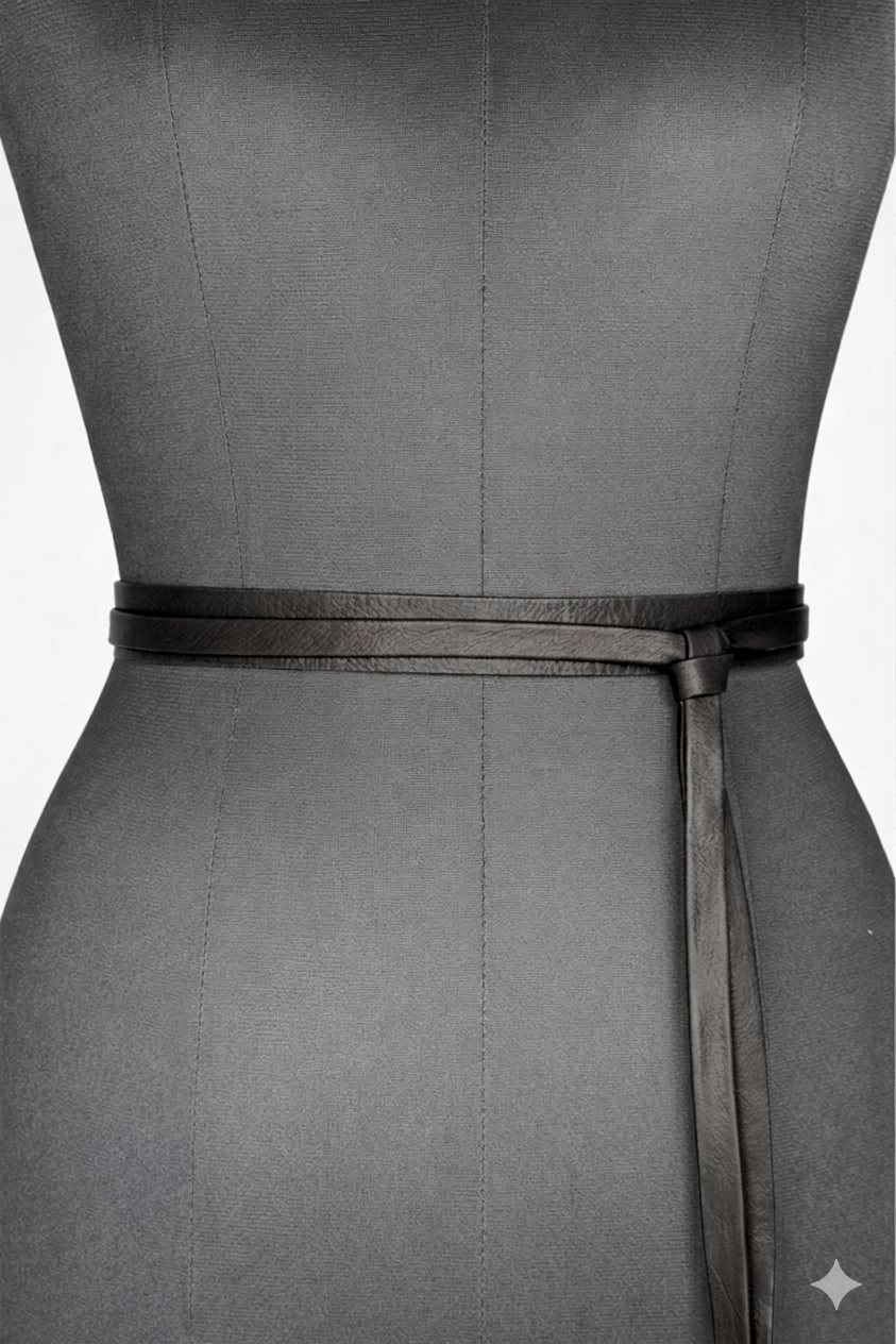 Classic Slim Leather Wrap Belt - Urban Lilith