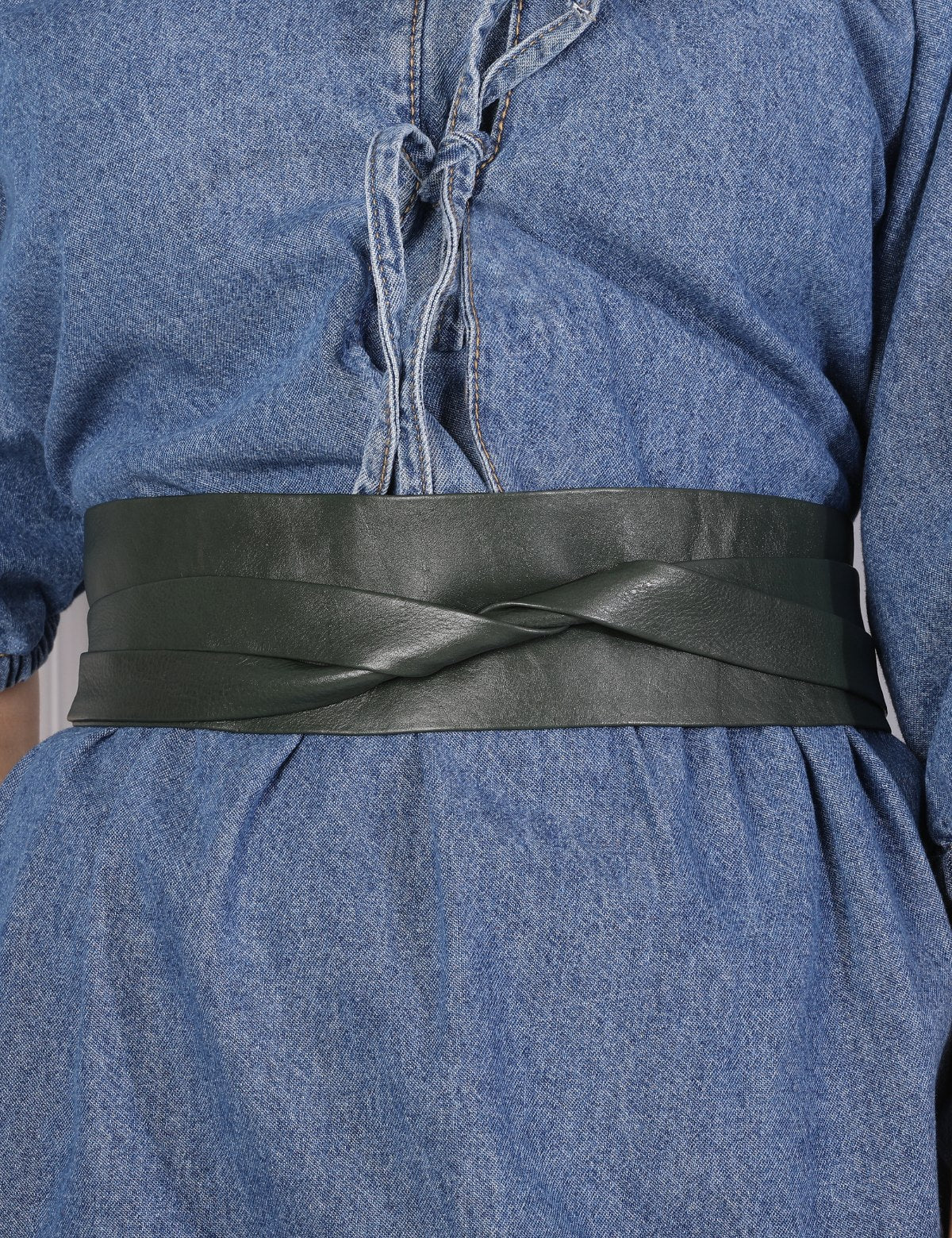Deep Forest Leather Wrap Belt - Urban Lilith