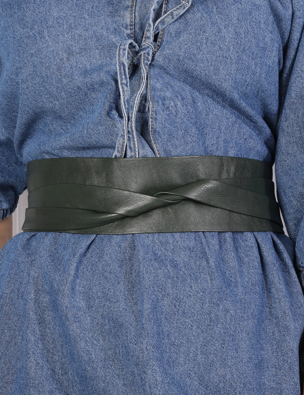 Deep Forest Leather Wrap Belt - Urban Lilith