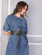 Deep Forest Leather Wrap Belt - Urban Lilith