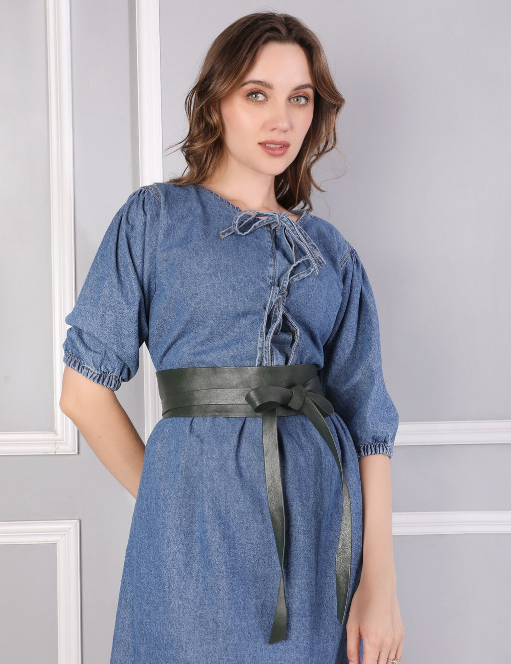 Deep Forest Leather Wrap Belt - Urban Lilith