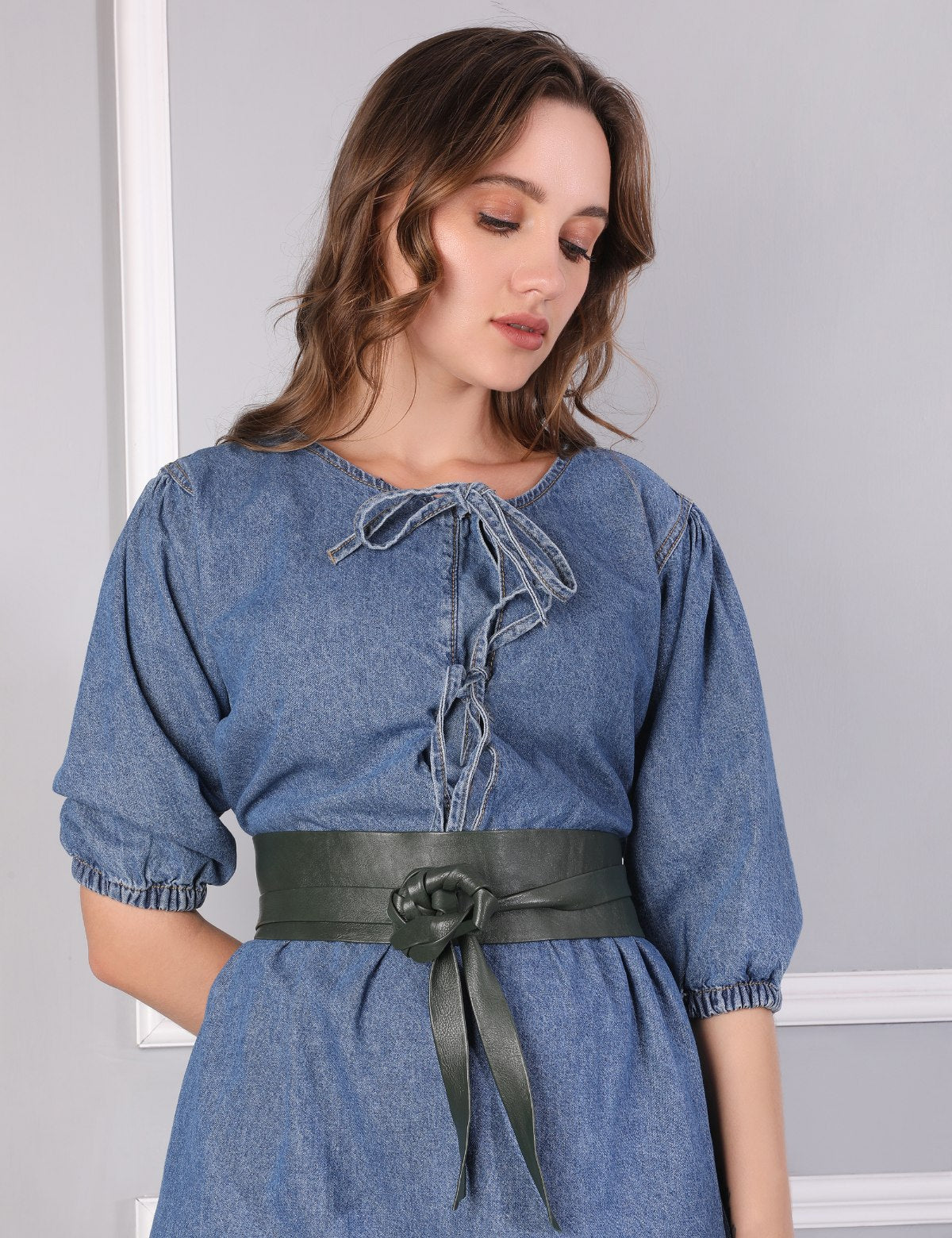 Deep Forest Leather Wrap Belt - Urban Lilith