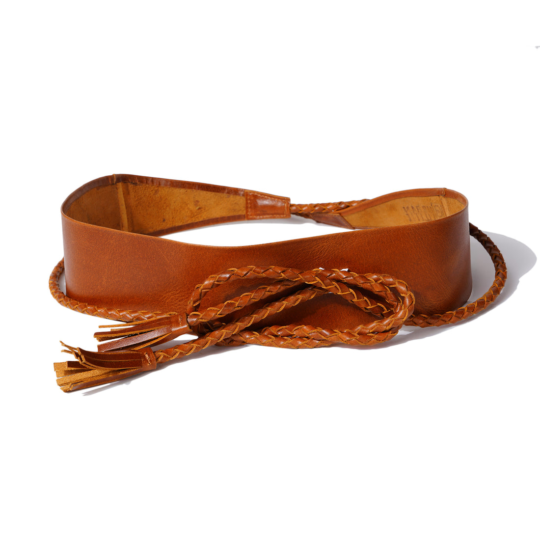 Braided Black String Leather Wrap Belt - Urban Lilith