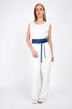 Ocean Suede Leather Wrap Belt - Urban Lilith