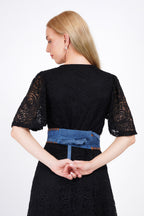 Ocean Suede Leather Wrap Belt - Urban Lilith