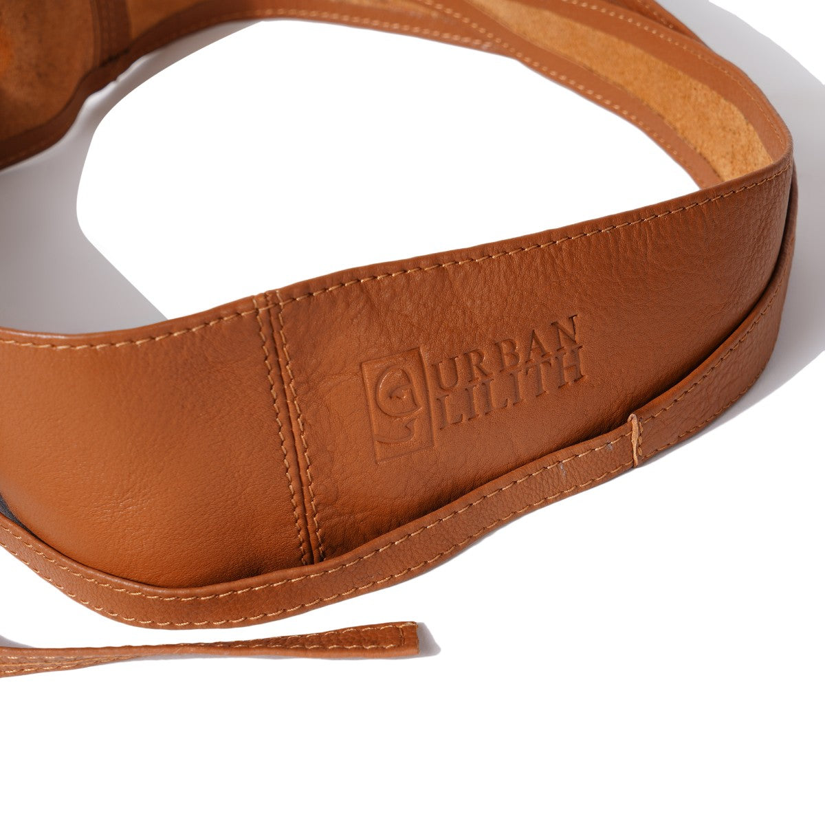 Classic Tan Leather Wrap Belt