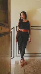 Burnt Orange Leather Wrap Belt - Urban Lilith